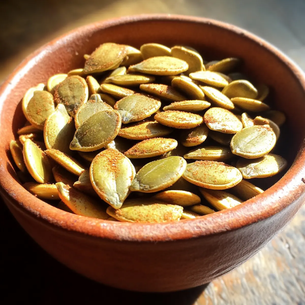 Easy Crispy Five Spice Maple Pumpkin Seeds for Fall Snacking